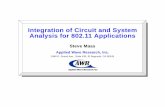 Integration of Circuit and System Analysis for 80211 ...