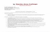Assessment Plan and Summary - Santa Ana College