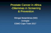Prostate Cancer in Africa -Dilemmas in Screening & Prevention