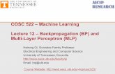 COSC 522 –Machine Learning Lecture 12 –Backpropagation (BP ...