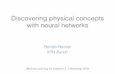 Discovering physical concepts with neural networks