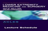 ANNUAL 30-HOUR PROGRAM IN LOWER EXTREMITY MEDICINE …