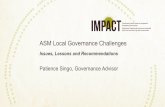 ASM Local Governance Challenges - ECDPM