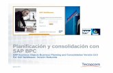 Planificación y consolidación con SAP BPC