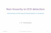 Non linearity in CCD detection - Picard