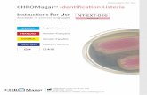 Instructions For Use CHROMagarTM Identification Listeria