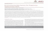 REVIEW ARTICLE Environmental Risk Factors for Progressive ...