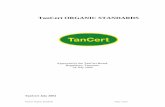 TanCert ORGANIC STANDARDS - Grolink
