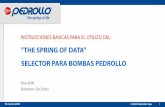 THE SPRING OF DATA SELECTOR PARA BOMBAS PEDROLLO