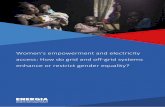 Women’s empowerment and electricity