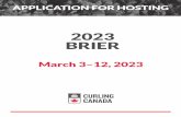 APPLICATION FOR HOSTING - Curling Canada