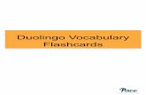 Flashcards Duolingo Vocabulary
