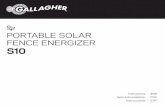 PORTABLE SOLAR FENCE ENERGIZER