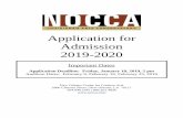 Application for Admission 2019-2020 - NOCCA