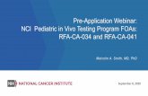 Pre-Application Webinar: NCI Pediatric in Vivo Testing ...
