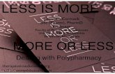 LESS IS MORE - cpd.pharmacy.ubc.ca