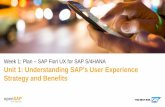 SAP Fiori UX for SAP S/4HANA Unit 1: Understanding SAP's ...