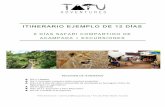 ITINERARIO EJEMPLO DE 12 DÍAS - Tatu Project