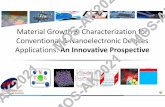 Material Growth & Characterization for Conventional ...