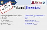 Mi estudiante es . Welcome! ¡Bienvenidos! in the chat! As ...