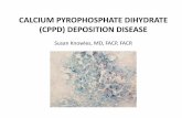 Calcium Pyrophosphate Dihydrate (CPPD) Deposition Disease