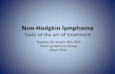 Non-Hodgkin lymphoma Status of the art of treatment
