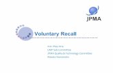 Voluntary Recall - Pmda