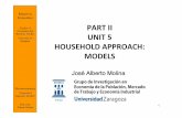 PART II UNIT HOUSEHOLD APPROACH: MODELS