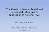 The Charter’s links with national human rights law and its ...