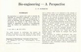 Bio-engineering- A Perspective