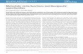 Metastatic niche functions and therapeutic opportunities