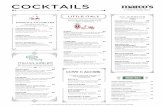 Marco's Cocktail Menu - Fairmont Hotels and Resorts