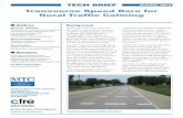 Transverse Speed Bars for Rural Traffic Calming Tech Brief