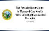 Tips for Submitting Claims to Managed Care Health Plans ...