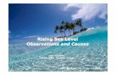 Rising Sea Level Observations and Causes