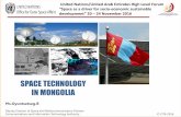 SPACE TECHNOLOGY IN MONGOLIA