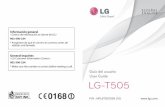 Guía del usuario User Guide LG-T505