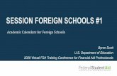 SESSION FOREIGN SCHOOLS #1 - ed