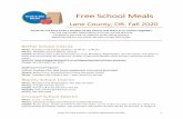 Free School Meals - FOOD For Lane County