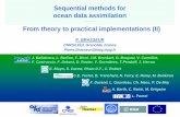 Sequential methods for ocean data assimilation From theory ...