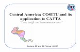 Central America: COSITU and its application to CAFTA