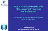 Ductus Arterioso Persistente: Manejo actual y nuevas ...