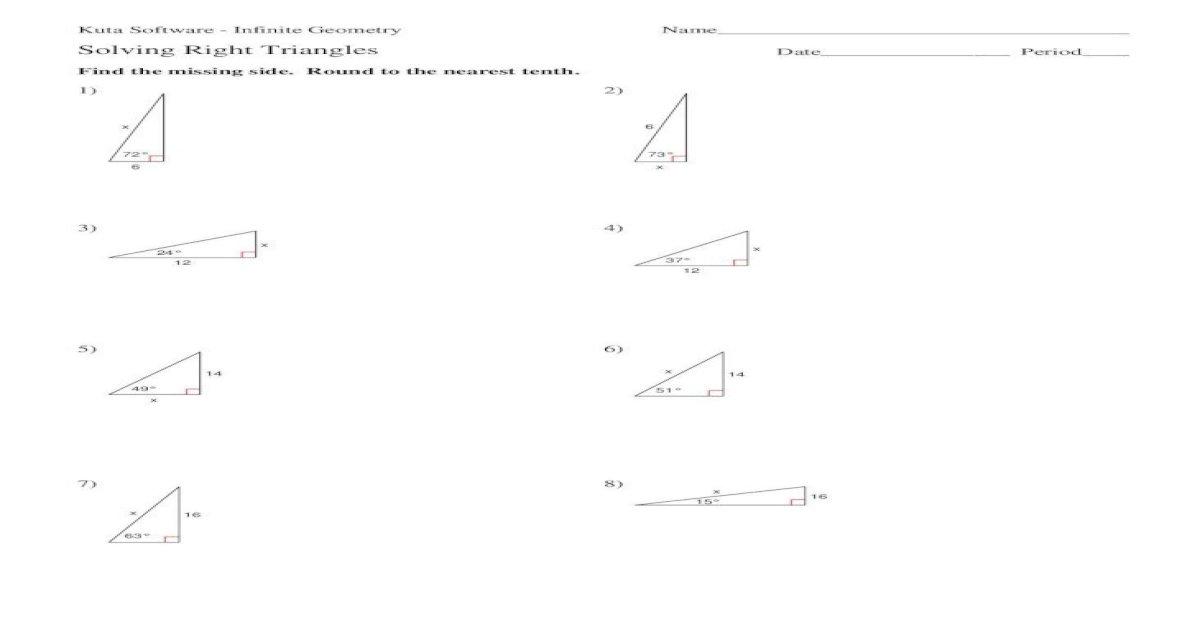 solving-right-triangles-worksheet-by-kuta-software-llc-kuta-software-infinite-geometry-name