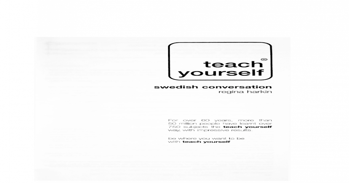 Swedish conversation - [PDF Document]