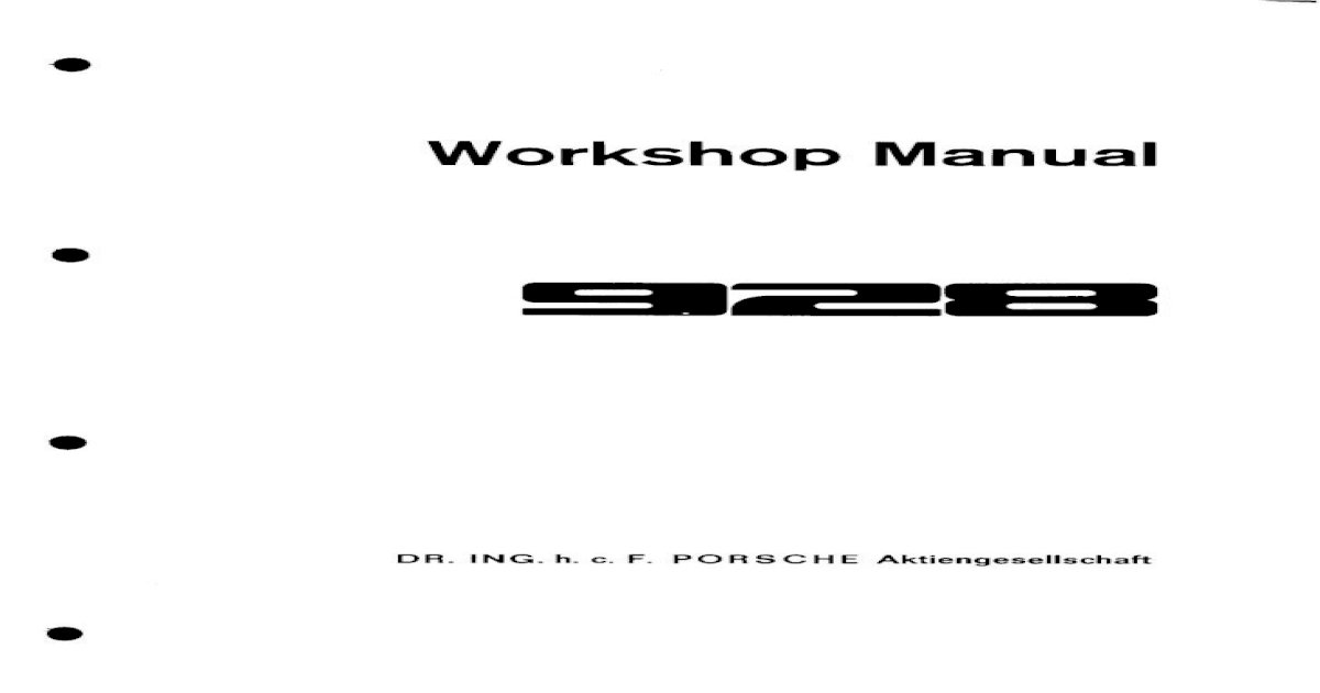 1992 Porsche 928 Service Repair Manual, 1985 Porsche 928 Wiring Diagram Pdf