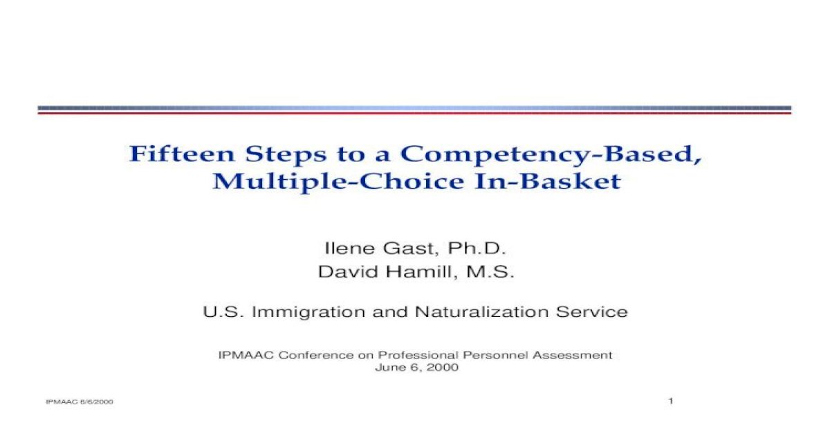 in-basket test - [PDF Document]