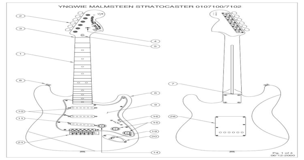 Yngwie Malmsteen Stratocaster 0107100, Dimarzio Hs3 Wiring Diagram Pdf