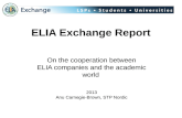 ELIA Exchange Report