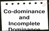 Co dominance and incomplete dominance