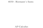 4030 - Riemann’s Sums